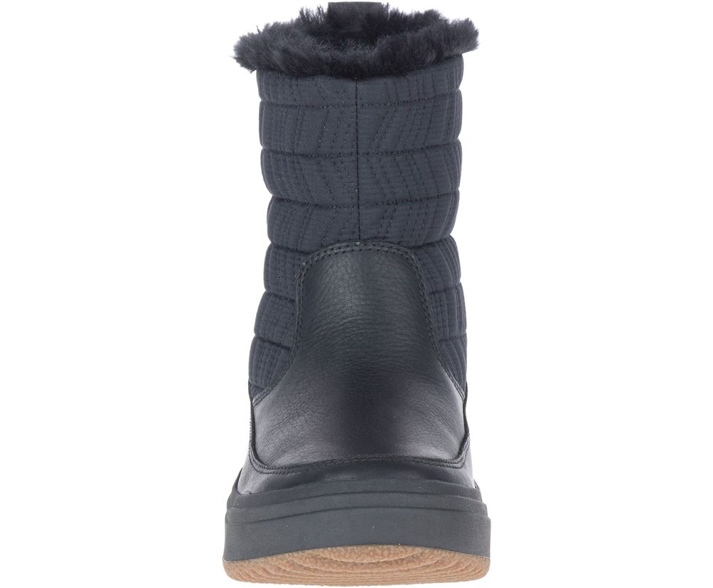 Merrell Støvler Dame - Haven Bluff Polar Waterproof - Sort - CKZ450683